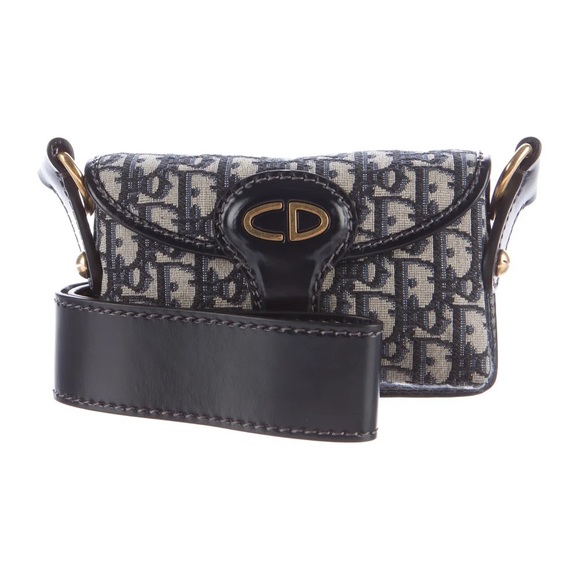 Pre-Fall 2017 Collection. Dark slate Oblique
canvas Christian Dior crossbody bag - Picture 3 of 6